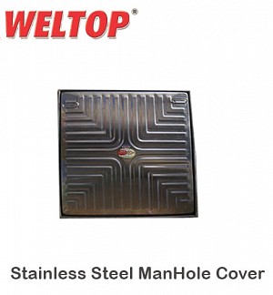 Weltop Stainless Steel ManHole Cover 12 X 12 Heavy